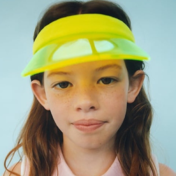Zara Other - NWT. Zara Kids Neon Green Transparent Visor. Size 5-14.